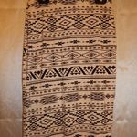 DNA  Couture Tan Aztec Print Pencil Skirt Photo 0