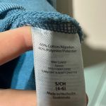 Time and Tru Sweatshirt Tunic Side Slit Long Sleeve Casual Blue Small Photo 4