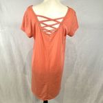 Bobbie & Brooks Bobbie Brooks super soft coral cross back shift dress size large Photo 2
