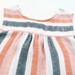 NEW Southwestern Jewel Tone Striped Sleeveless Top Split V Neck with Tassels Size L Photo 5