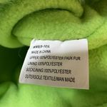 SO NWOT  Sz: W 9/10 Fuzzy Bright Grinch Green Sequin Star Slipper Boots. Faux fur Photo 5