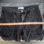 ZARA NWOT  ZW MID RISE SLIM CARGO JEANS, Size 6 Photo 5