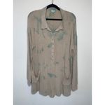 POL  Tie Dyed Tan Green Romper Loungewear Sz Large Photo 6