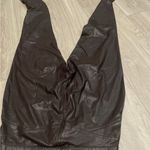 Hue  Dark Brown Faux Leather Leggings Photo 2