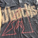 Arizona Diamondbacks T Shirt Women's Small Gray Nike Deep V Neck Short Sleeve Photo 1