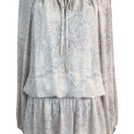 🎁 Harper Wren Rylie Snakeskin Print Mini Dress in Gray and Pink Size Medium Photo 0