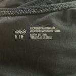 Aerie  Womens Black One Shoulder Full Coverage Swimsuit Photo 6