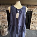 Elegant Blue Pants with Ruffled Peplum Top 2 Piece Set Size L Photo 15