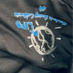 Blue Life  Black Textured Lace Up Crop Top /Swim Top size Medium Photo 5