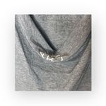 Chaser new  ☻︎ Heart Eye Skull Draped Open Cross Back Tee T Shirt ☻ ︎Heather ☻︎ L Photo 10