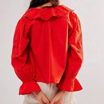 Free People  Maisie Cutwork Top in Summer Fig Photo 2