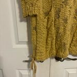 Free People  Beach Yellow Knit Sheer Dress Photo 5