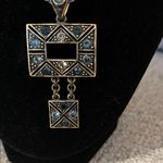 Lia Sophia Vintage  Azteca Blue Rhinestones Rope Necklace Photo 1