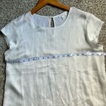 Charming Charlie 🦋  White Floral T-Shirt Blouse Large Photo 2