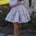 Selkie The Bleached Venus Puff Dress Pink Size XS Photo 0