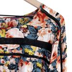 Anthropologie Holding Horses Garden Lace Floral Dress Orange Blue Long Sleeve XS Photo 4