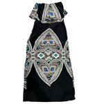 Mossimo Strapless XS Strapless Black Patterned Maxi Dress Y2K Photo 1