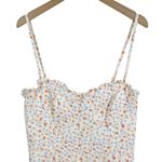 French Connection  Camille Echo Floral Print Sleeveless Midi Dress White Size 6 Photo 4