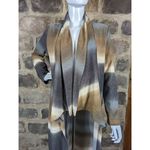 Gibiu duster open front blanket sweater size small Gray Photo 1