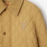 Burberry  Women’s Quilted Nylon Barn Jacket in Flax Sand Designer Size XS Photo 11
