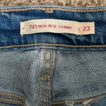 Levi's Levi’s 721 high rise skinny size 23 blue jeans Photo 2