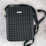 Rebecca Minkoff  Black Quilted Crossbody Tablet Bag Handbag Photo 0