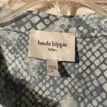 Haute Hippie  NWOT lace up snake print high low tunic shirt Photo 1