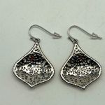 NEW REAL SIMPLE drop dangle open mesh pattern gold and silver fashion earrings Photo 2