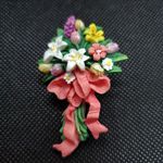 Flower Bouquet Pin Pink Photo 1