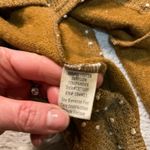 Flower & Feather Cardigan Womens Medium Puff Sleeve Cream Dot Lightweight‎ Brown Photo 7