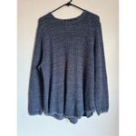 Jeanne pierre  sz‎ XXL Womens Blue WaffleKnit Long Sleeve Pullover Sweater Cozy Photo 1