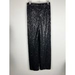 Calzedonia  Black Sequin Wide Leg Pants Sparkly Party Occasion Evening Small Photo 10