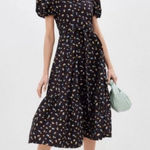 Sister Jane Class Dance Midi Dress Floral Black Size undefined Photo 0