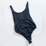 Princess Polly  Black Ribbed Bodysuit size 10 Photo 1