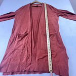 Duluth Shiftless Duster Sweater Women’s Size XL Tunic Open Cardigan Salmon Red Photo 11