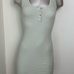 Guess Ribbed Mini Tank Dress in salvia sage Size XL extra large soft green Photo 6