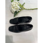 Nine West Black Woven Leather Block Heel Pumps Shoes 6M Photo 1