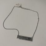 Silver Necklace with bar Pendant mama bear 1 kid child Photo 1