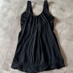 Lululemon  Athletica Rest Less Tank Black Strappy Drawstring Athletic Tank Top 6 Photo 2