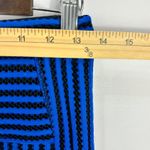 Topshop Mini Skirt 6 Blue Black Textured Indie Sleaze Edgy Y2K Alt Statement Photo 3