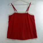 Zadig & Voltaire L Large Carmen Silk Camisole Top Lace Trim Detail Coral Women’s Photo 2