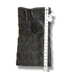 AERIE POM TASTIC Gray Cable Knit Snood Infinity Neck Scarf Snap on Pom Pom NWT Photo 4