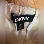 DKNY NWT drawstring ankle pants linen like sz 12 , 16β stretchy waist Photo 10