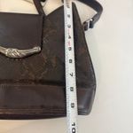 Brighton Brown Leather Snakeskin Embossed Shoulder Bag Purse Handbag Photo 15