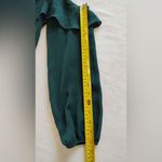 Gibson Latimer Gibson &Latimer women's Green  ruffle Cold Shoulder Top  3/4 Sleeves Blouse Sz S Photo 12