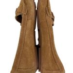 Tahari  Marilu Driving Loafers Suede Leather 7.5 Tan Rubber Sole Photo 3