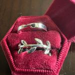 Women’s Stainless Steel Silver Stackable Rings 2 Pack Set Size 7 Photo 0