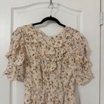 Reformation  Malachi Dress Mini Ruffle Mini Dress Size 6 Photo 3