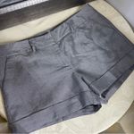 New York & Company Gray metallic Flat Front Shorts Size 16 Photo 6