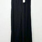 Chaser NWT Smocked Wide Leg Pant Black Loungewear size Large Photo 0